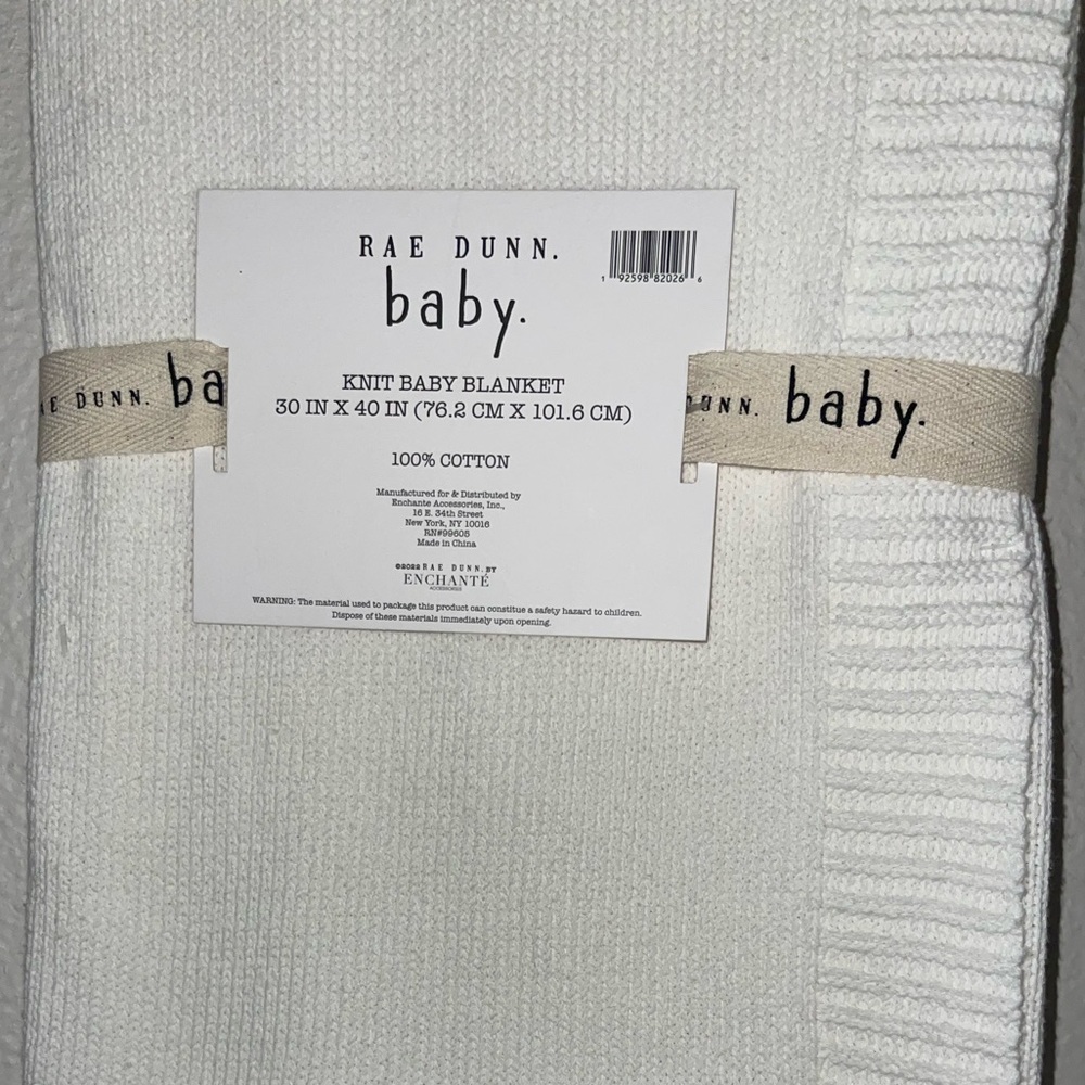 Rae Dunn Baby Blanket LITTLE BLESSING - Picture 2 of 4